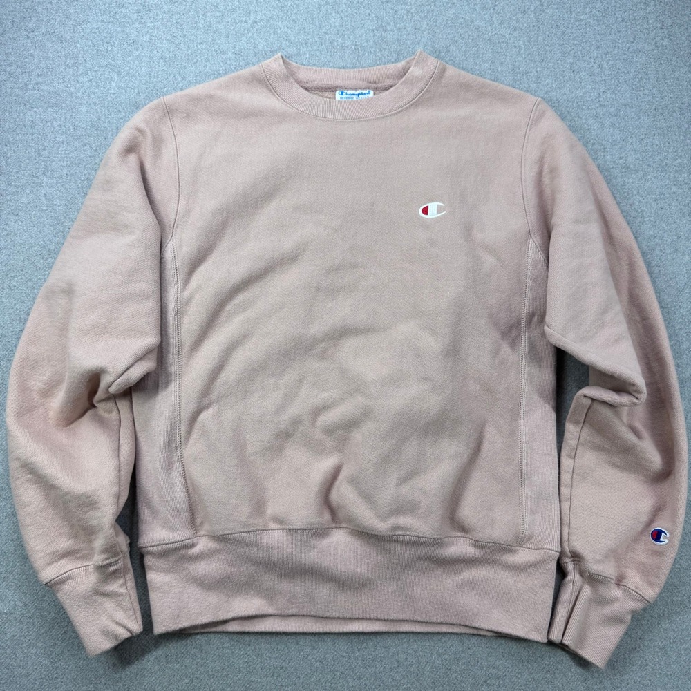Champion Reverse Weave Sweatshirt Mens S Dusty Pink Heavyweight Pullover Crew‎